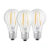LED žiarovka Osram Base s priehľadným skleneným tienidlom/6,5 W/806 lm/4000 K/E27/v krabičke 3 ks