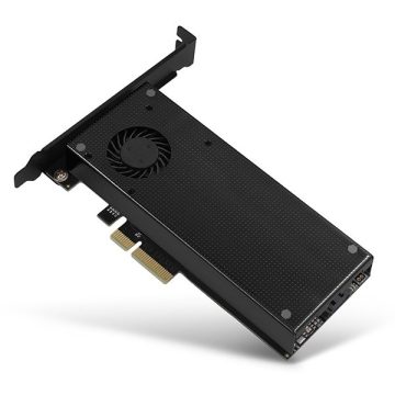   Axagon PCEM2-DC PCI-Express - NVME+NGFF M.2 hűtővel ellátott adapter