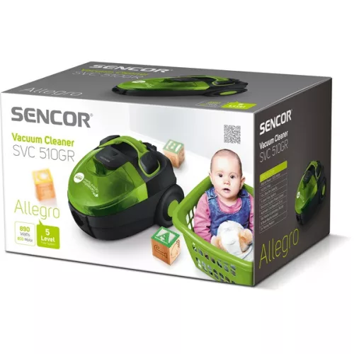 Bezvreckový vysávač Sencor SVC 510GR-EUE2