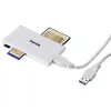 Hama 181017 "Slim" USB 3.0 superrýchla biela čítačka viacerých kariet