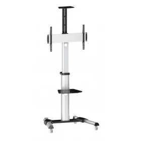   Sbox FS-446 37"-70" VESA 600x400 görgős ezüst prezentációs állvány