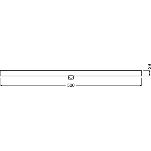 Osram LEDinestra LED trubicová žiarovka, matné sklo/7W/470lm/2700K/S14d, stmievateľná