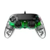 Nacon 2804956 Compact PS4 vezetékes átlátszó-halványzöld kontroller