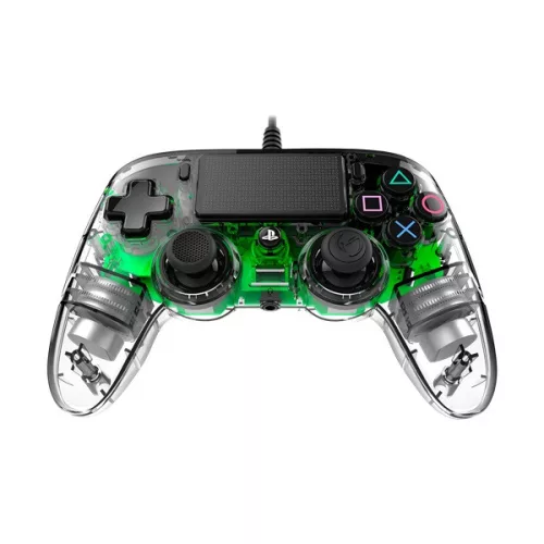 Nacon 2804956 Compact PS4 vezetékes átlátszó-halványzöld kontroller