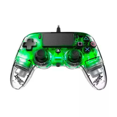 Nacon 2804956 Compact PS4 vezetékes átlátszó-halványzöld kontroller