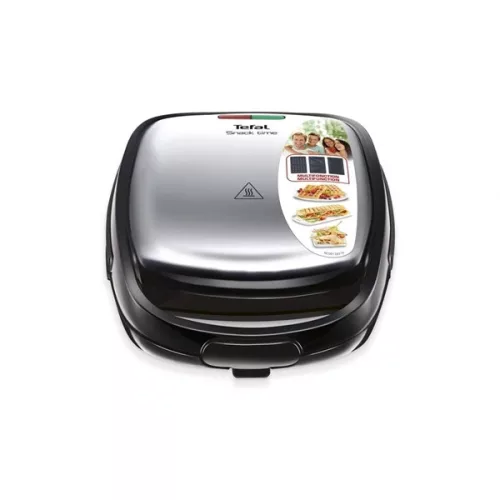 Tefal SW342D38 3v1 nerezová oceľ-čierna grilovacia/panini/sendvičová hriankovacia súprava