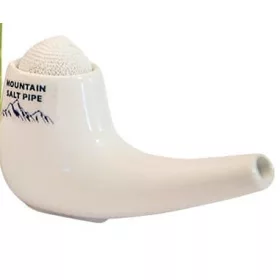   Salzpfeife im Liegen - Mountain Salt Pipe 2 Keramik-Salzinhalator