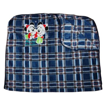   Disney Mickey és Minnie wellsoft takaró kék Karácsony (150x90)