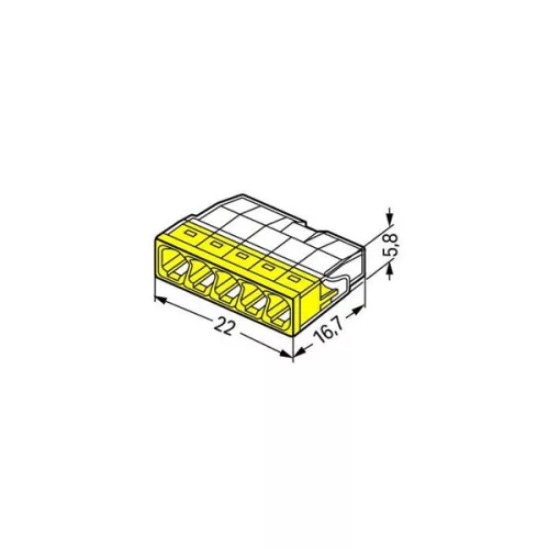 WAGO 2273-205 100 Stück/Packung Kompakt-Drahtverbinder
