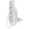 Emos P0421R 4 zásuvky 1,5 metra 1,5 mm2 biely predlžovací kábel bez vypínača
