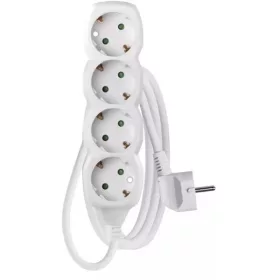   Emos P0421R 4 zásuvky 1,5 metra 1,5 mm2 biely predlžovací kábel bez vypínača