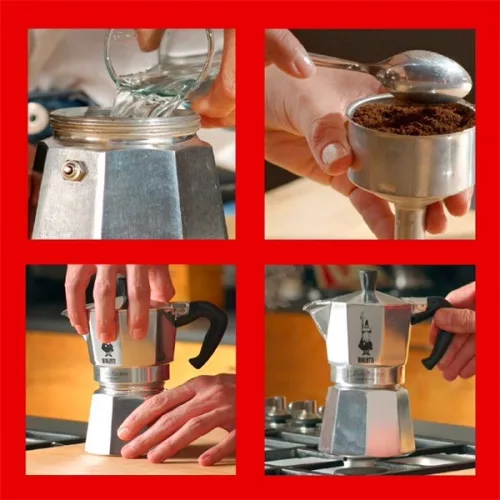 Bialetti Moka Express nerezový kávovar na kvapkanie kávy pre 9 osôb