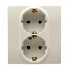 Legrand 764634 Niloé bézs 2×2P+F csatlakozóaljzat