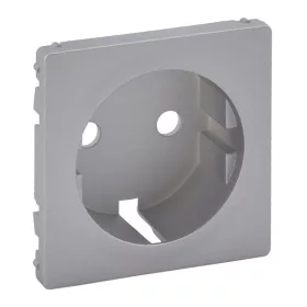   Legrand 755202 Valena Life InMatic aluminium 2P+F csatlakozóaljzat burkolat