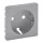 Legrand 755202 Valena Life InMatic aluminium 2P+F csatlakozóaljzat burkolat