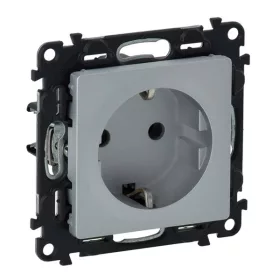   Legrand 753320 Valena Life aluminium 2P+F csatlakozóaljzat gyermekvédelemmel