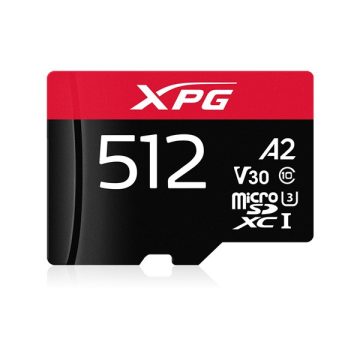   ADATA XPG 512GB SD micro XPG (SDXC Class 10 UHS-I) (AUSDX512GUI3XPGA2-R) gamer memóriakártya
