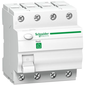   Schneider R9R11425 RESI9 AC osztály, 25A, 30mA 4 pólusú áram-védőkapcsoló