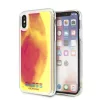 Guess iPhone X/XS rózsaszín/homok sötétben világító tok
