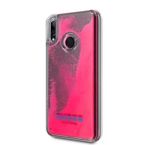Guess Huawei Psmart leuchtende transparente rosa Sandhülle