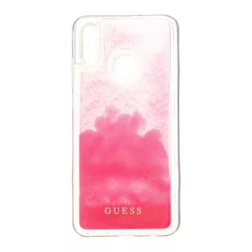 Guess Huawei Psmart leuchtende transparente rosa Sandhülle