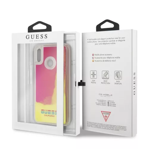 Guess California Huawei Psmart leuchtende rosa Sandhülle