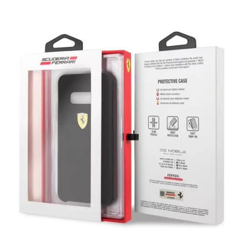 Ferrari Samsung S10 Lite SF schwarze Silikon-Rückseite