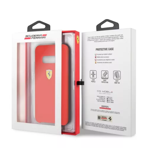 Ferrari Samsung S10 Lite SF rote Silikon-Rückseite