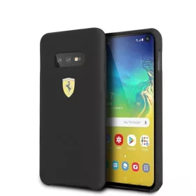 Ferrari Samsung S10 Plus SF schwarze Silikon-Rückseite
