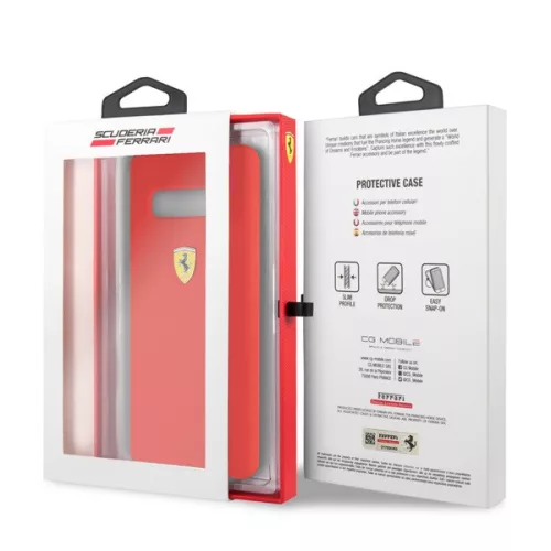 Ferrari Samsung S10 Plus SF piros szilikon hátlap