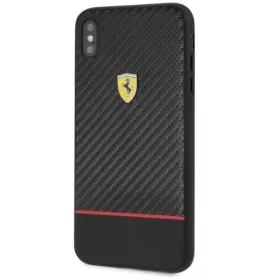   Ferrari On-Ttrack Racing iPhone XS Max Carbon-/Gummi-Rückseite