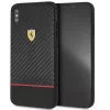 Ferrari On-Ttrack Racing iPhone XS Max Carbon-/Gummi-Rückseite