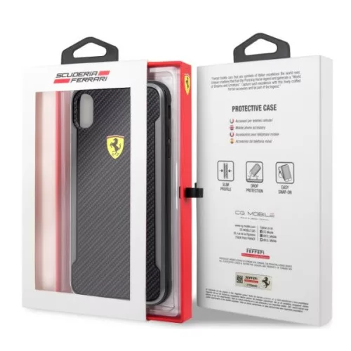 Ferrari Racing SF iPhone XS Max schwarze Rückseite