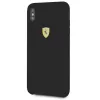 Ferrari SF iPhone XS Max schwarze Silikon-Rückseite