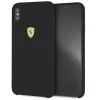 Ferrari SF iPhone XS Max schwarze Silikon-Rückseite