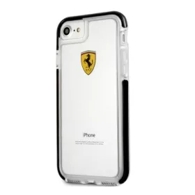 Ferrari iPhone 7 transparente/schwarze Rückseite