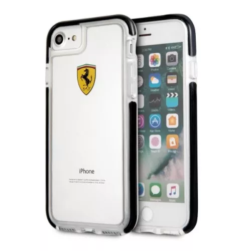 Ferrari iPhone 7 transparente/schwarze Rückseite