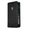 Ferrari Heritage iPhone 7 Plus schwarze gesteppte/zu öffnende Lederhülle
