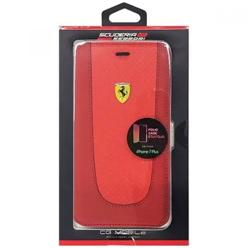 Ferrari SF Pit Stop iPhone 7 Plus rote Klapphülle