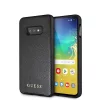 Guess Samsung Galaxy S10 Lite farbwechselnde Kunstlederhülle in Rosé-Schwarz