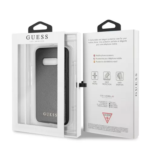 Guess Samsung Galaxy S10 Lite farbwechselnde Kunstlederhülle in Rosé-Schwarz