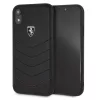 Ferrari Heritage iPhone XR schwarze gesteppte/harte Lederhülle