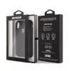 Ferrari Heritage iPhone XR schwarze gesteppte/harte Lederhülle