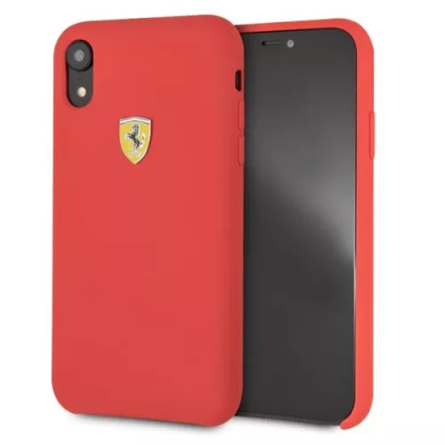 Ferrari SF iPhone XR rote Silikon-Rückseite