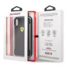 Ferrari SF Racing Shield iPhone XR Rückseite in Schwarz mit Carbon-Effekt