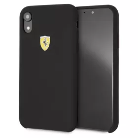 Ferrari SF iPhone XR schwarze Silikon-Rückseite