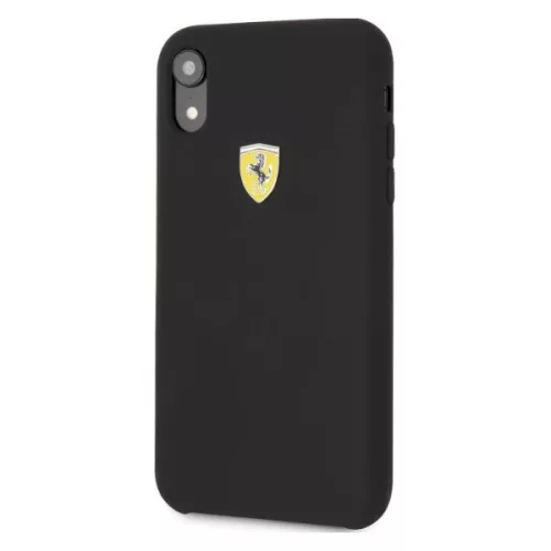 Ferrari SF iPhone XR schwarze Silikon-Rückseite