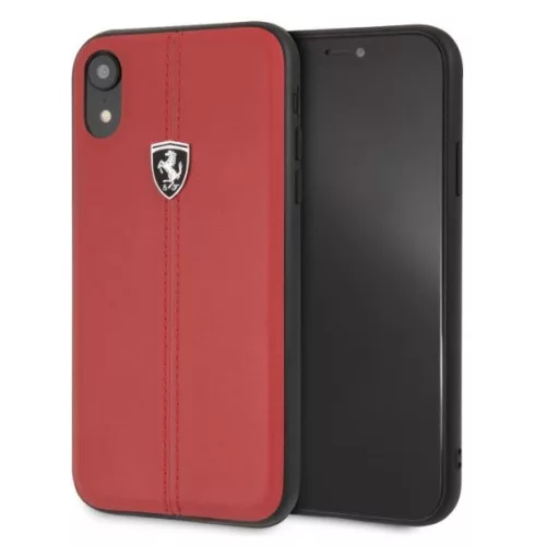 Ferrari Heritage iPhone XR rot gestreifte Hartschalen-Hülle