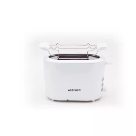   TOO TO-500-W 840W weißer 2-Scheiben-Toaster mit Brötchenwärmer