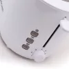TOO TO-500-W 840W weißer 2-Scheiben-Toaster mit Brötchenwärmer